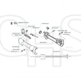 Husqvarna Lx Handle Controls Garden Hire Spares