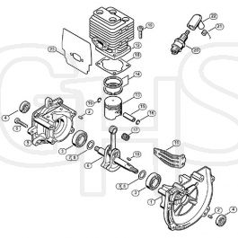 Genuine Stihl FS88 A Crankcase Cylinder GHS