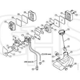 Genuine Stihl Kw D Air Filter Fuel Tank Ghs