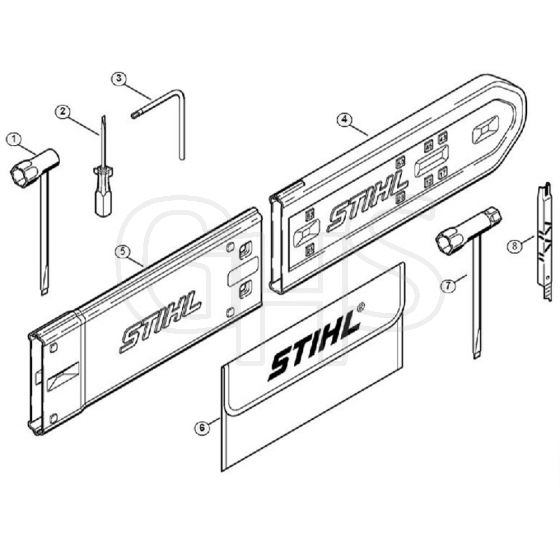 Genuine Stihl 034 T Tools Extras GHS