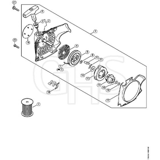 Genuine Stihl Ms C Be E Rewind Starter Ghs