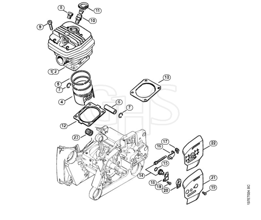 Stihl 066 Cylinder B Group GHS