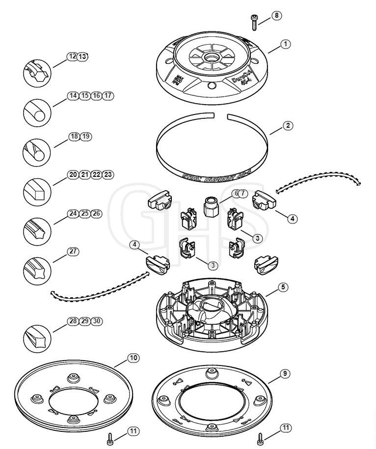 Genuine Stihl DuroCut 40 4 A Mowing Head DuroCut 40 4 GHS