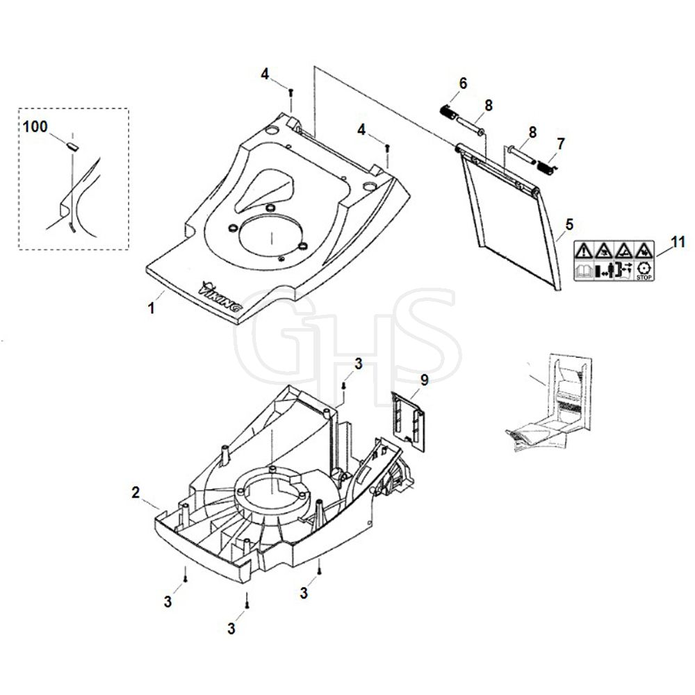 Viking MB 450 Housing Parts Diagram GHS