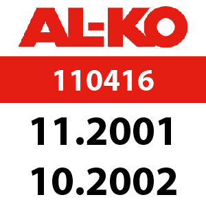 AL-KO Sunline Bio 460 B - 110416: 11.2001 - 10.2002