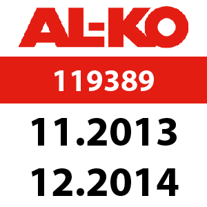 AL-KO 460 B-A Bio - 119389: 11.2013 - 12.2014