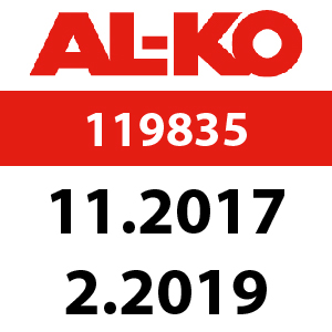 AL-KO Comfort 468 SP-A Bio - 119835: 11.2017 - 2.2019