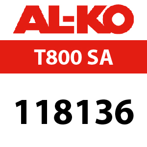 AL-KO Comfort T800 SA - 118136 - Ride On Mower Parts