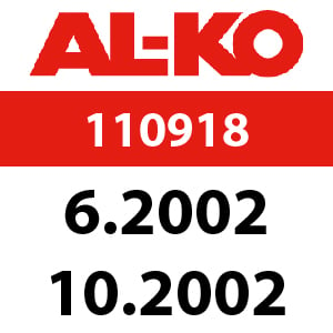 AL-KO Concord T13-102 - 110918: 6.2002 - 10.2002