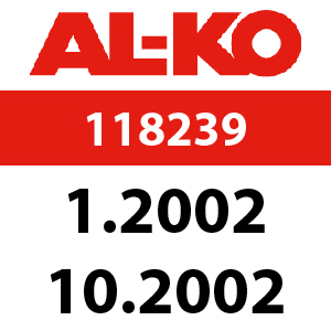 AL-KO Concord T13-102 HD - 118239: 1.2002 - 10.2002