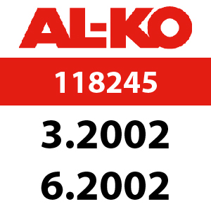 AL-KO Concord T14-85 HD - 118245: 3.2002 - 6.2002