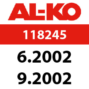 AL-KO Concord T14-85 HD - 118245: 6.2002 - 9.2002