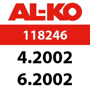 AL-KO Concord T15-102 - 118246: 4.2002 - 6.2002