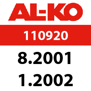 AL-KO Concord T17-102 HD - 110920: 8.2001 - 1.2002