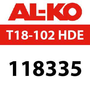 AL-KO Concord T18-102 HDE - 118335 - Ride On Mower Parts