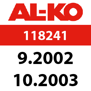 AL-KO Concord T20-102 HDE - 118241: 9.2002 - 10.2003