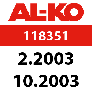 AL-KO Powerline T15-102 S - 118351: 2.2003 - 10.2003