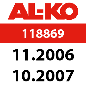 AL-KO Powerline T16-102 HDE-H - 118869: 11.2006 - 10.2007