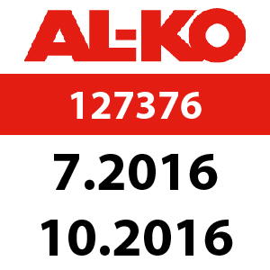 AL-KO Premium T20-105.6 HDE V2 - 127376: 7.2016 - 10.2016