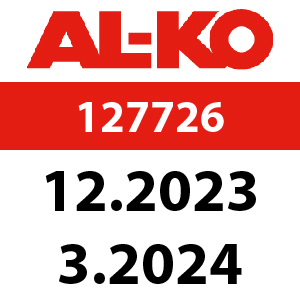 AL-KO Solo Comfort T18-103 HD-A V2 - 127726: 12.2023 - 3.2024