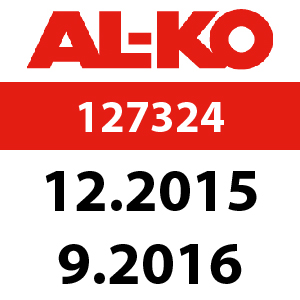 AL-KO T18-110.6 HDS - 127324: 12.2015 - 9.2016