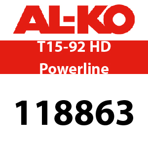 AL-KO T15-92 HD Powerline - 118863 - Ride On Mower Parts