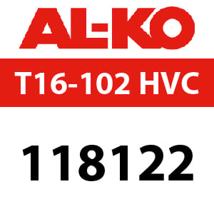 AL-KO T16-102 HVC - 118122 - Ride On Mower Parts