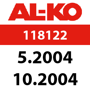 AL-KO T16-102 HVC - 118122: 5.2004 - 10.2004