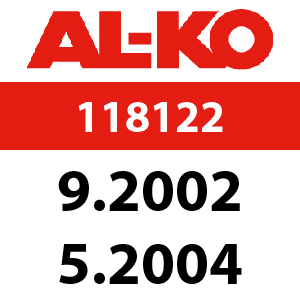 AL-KO T16-102 HVC - 118122: 9.2002 - 5.2004