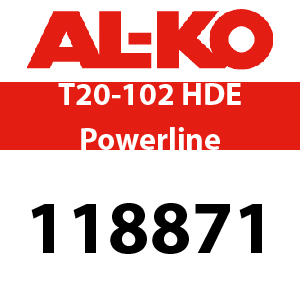 AL-KO T20-102 HDE Powerline - 118871 - Ride On Mower Parts