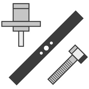 Countax 48" XRD (3 Blade Collection Deck) - Blade Set & Bearing Housings