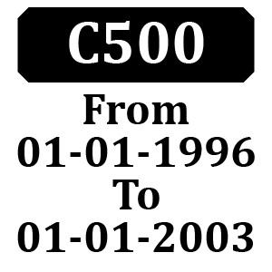 Countax C500 From 01-01-1996 To 01-01-2003