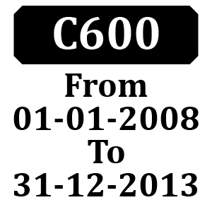 Countax C600 4WD From 01-01-2008 To 31-12-2013