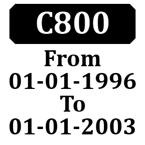 Countax C800 From 01-01-1996 To 01-01-2003