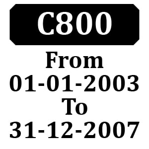 Countax C800 From 01-01-2003 To 31-12-2007