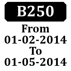 Countax B250 From 01-02-2014 To 01-05-2014