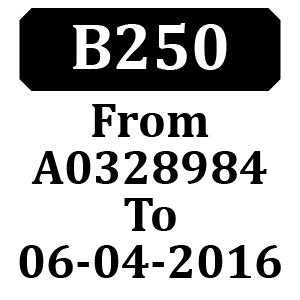 Countax B250 From A0328984 06-04-2016