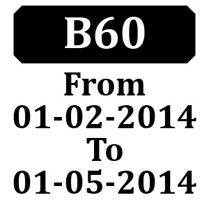 Countax B60 From 01-02-2014 To 01-05-2014