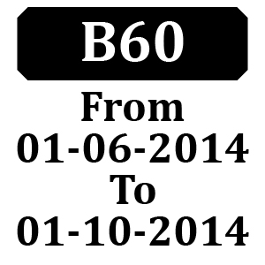 Countax B60 From 01-06-2014 To 01-10-2014