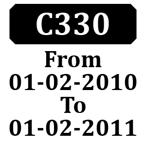 Countax C Series C330 PGC From 01-02-2010 To 01-02-2011