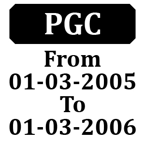 Countax C Series PGC From 01-03-2005 To 01-03-2006