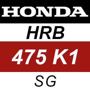 Honda HRB475K1 - SG Rotary Mower Parts