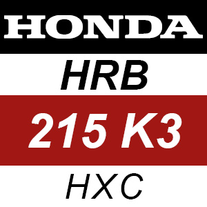 Honda HRB215K3 - HXC Rotary Mower Parts