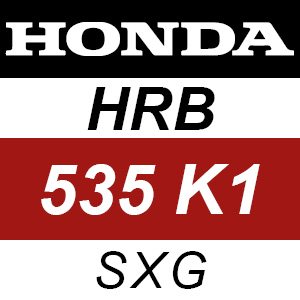 Honda HRB535K1 - SXG Rotary Mower Parts