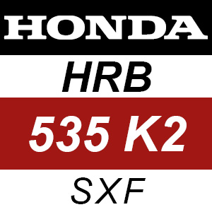 Honda HRB535K2 - SXF Rotary Mower Parts