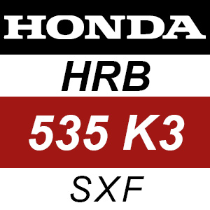 Honda HRB535K3 - SXF Rotary Mower Parts