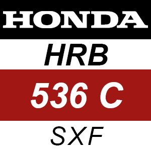 Honda HRB536C - SXF Rotary Mower Parts