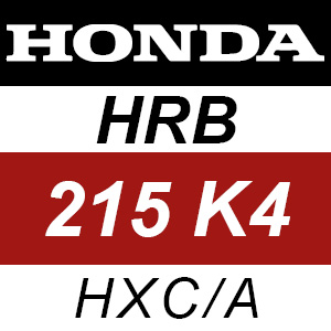 Honda HRB215K4 - HXC-A Rotary Mower Parts