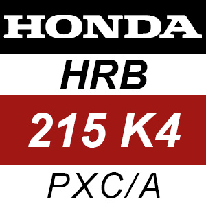 Honda HRB215K4 - PXC-A Rotary Mower Parts