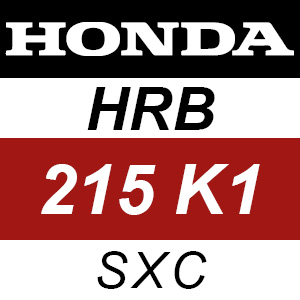 Honda HRB215K1 - SXC Rotary Mower Parts